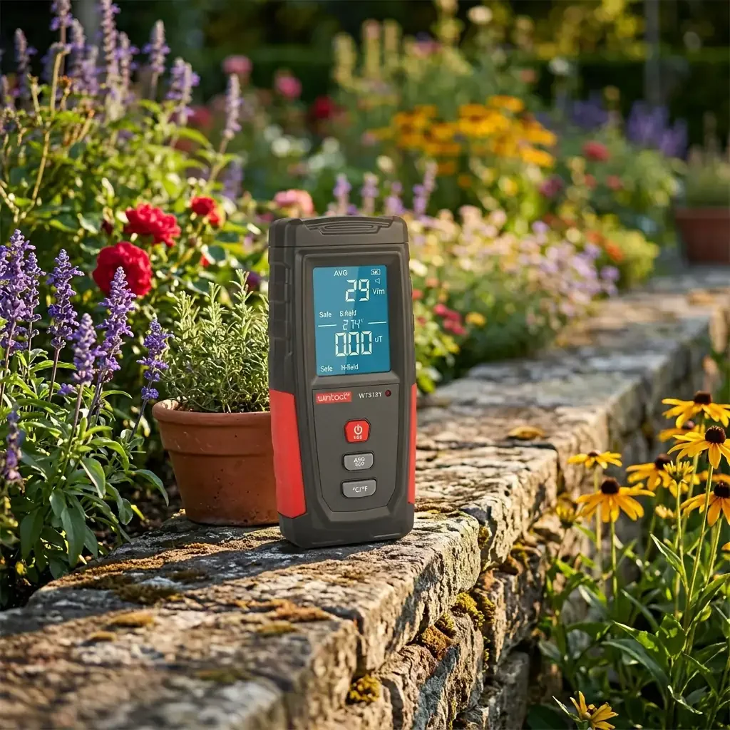 Customer review photo — ERICKHILL monitor in garden evening